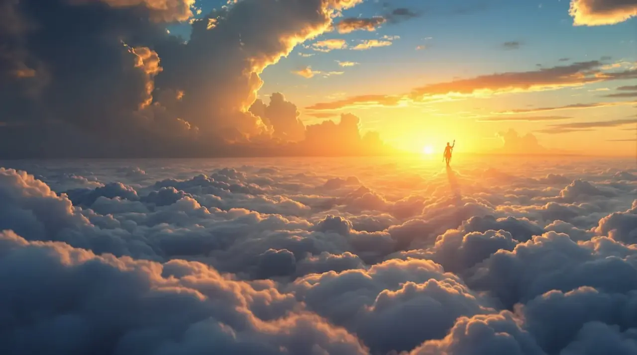 长河落日